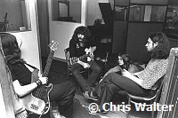 Black Sabbath 1970 Geezer Butler Tony Iommi Ozzy Osbourne and Bill Ward at Regent Sounds during Paranoid sessions<br> Chris Walter