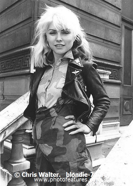 Photo of Blondie for media use , reference; blondie-77-007a,www.photofeatures.com