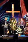 Photo of Jennifer Warnes at The Bobby Hatfield Celebration Of Life. Bobby Hatfield of The Righteous Brothers was remembered by his singing Partner Bill Medley, His wife Linda, his children Vallyn, Dustin, Bobby Jr and Kalin, their band and hundreds of guests and fans at Mariners Church in Irvine, Ca...