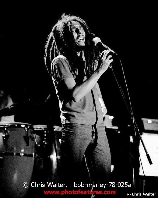 Photo of Bob Marley for media use , reference; bob-marley-78-025a,www.photofeatures.com