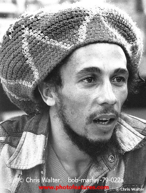 Photo of Bob Marley for media use , reference; bob-marley-79-022a,www.photofeatures.com