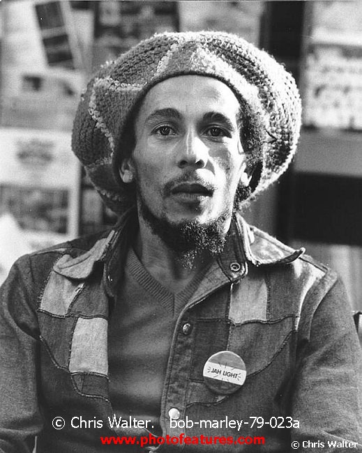 Photo of Bob Marley for media use , reference; bob-marley-79-023a,www.photofeatures.com