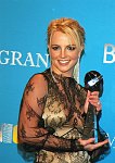 Photo of Britney Spears in the Press Room of 2004 Billboard Music Awards at MGM Grand in Las Vegas, December 8th 2004. 