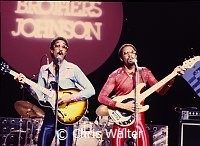 Brothers Johnson 1980 George Johnson and Louis Johnson on Midnight Special.<br> Chris Walter<br>