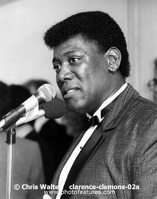 Photo of Bruce Springsteen for media use , reference; clarence-clemons-02a,www.photofeatures.com