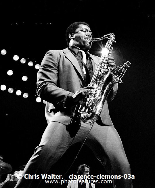 Photo of Bruce Springsteen for media use , reference; clarence-clemons-03a,www.photofeatures.com