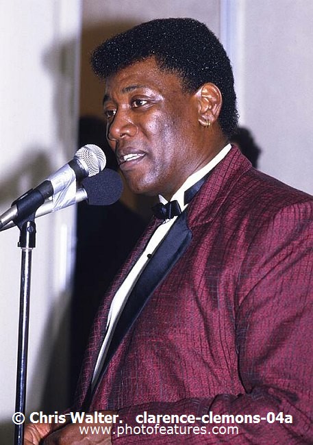 Photo of Bruce Springsteen for media use , reference; clarence-clemons-04a,www.photofeatures.com