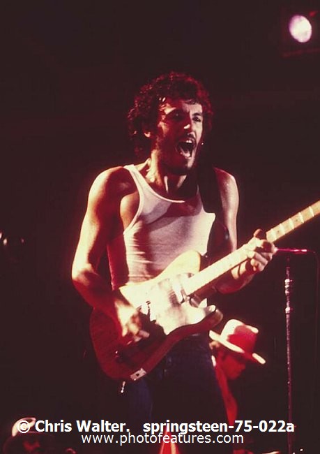 Photo of Bruce Springsteen for media use , reference; springsteen-75-022a,www.photofeatures.com