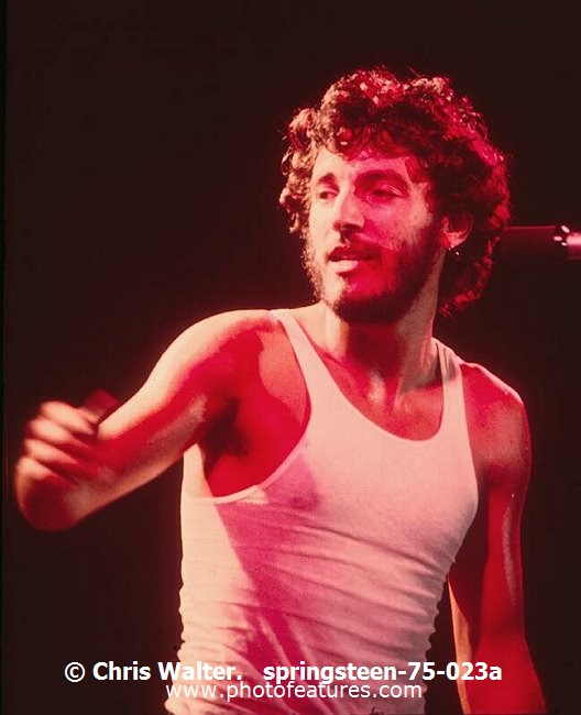 Photo of Bruce Springsteen for media use , reference; springsteen-75-023a,www.photofeatures.com