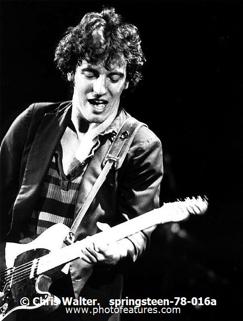 Photo of Bruce Springsteen for media use , reference; springsteen-78-016a,www.photofeatures.com