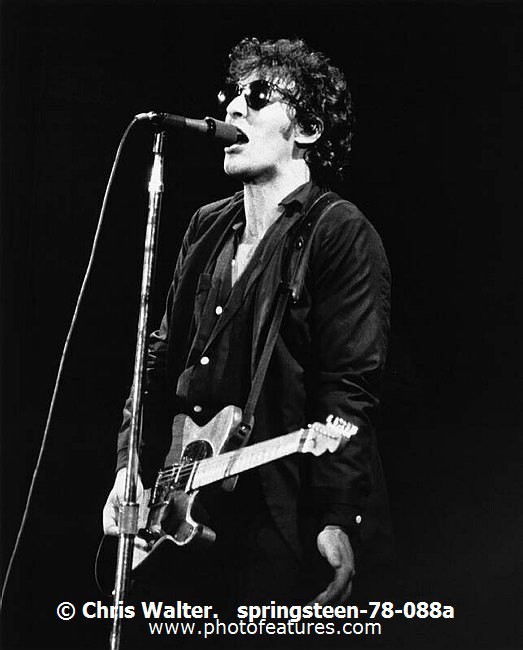 Photo of Bruce Springsteen for media use , reference; springsteen-78-088a,www.photofeatures.com