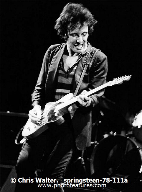 Photo of Bruce Springsteen for media use , reference; springsteen-78-111a,www.photofeatures.com