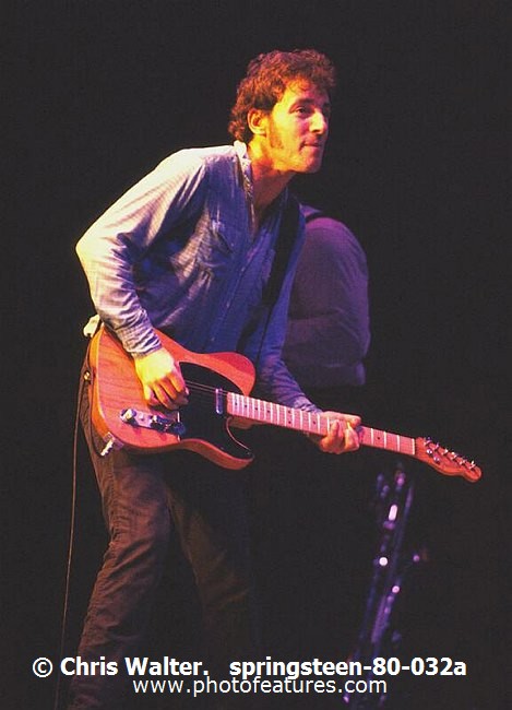 Photo of Bruce Springsteen for media use , reference; springsteen-80-032a,www.photofeatures.com