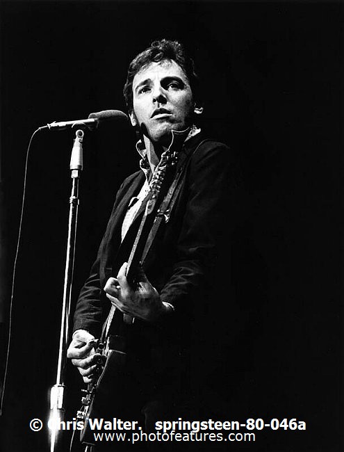 Photo of Bruce Springsteen for media use , reference; springsteen-80-046a,www.photofeatures.com
