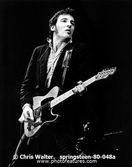 Photo of Bruce Springsteen for media use , reference; springsteen-80-048a,www.photofeatures.com