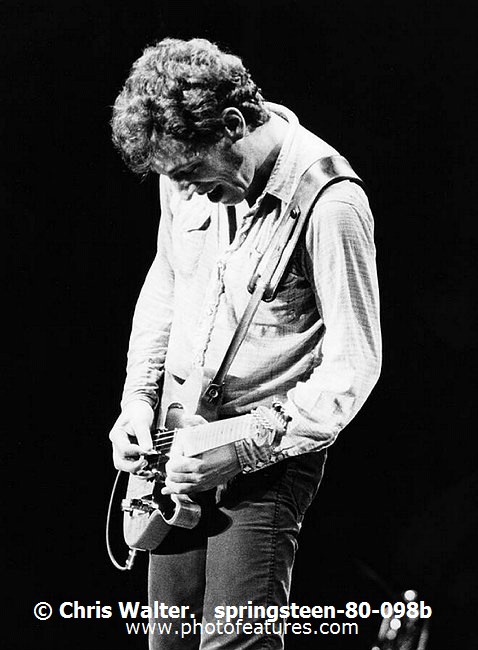 Photo of Bruce Springsteen for media use , reference; springsteen-80-098b,www.photofeatures.com