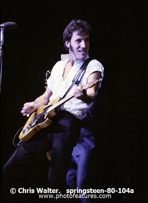 Photo of Bruce Springsteen for media use , reference; springsteen-80-104a,www.photofeatures.com