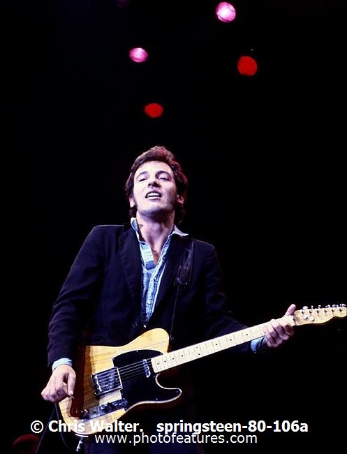 Photo of Bruce Springsteen for media use , reference; springsteen-80-106a,www.photofeatures.com