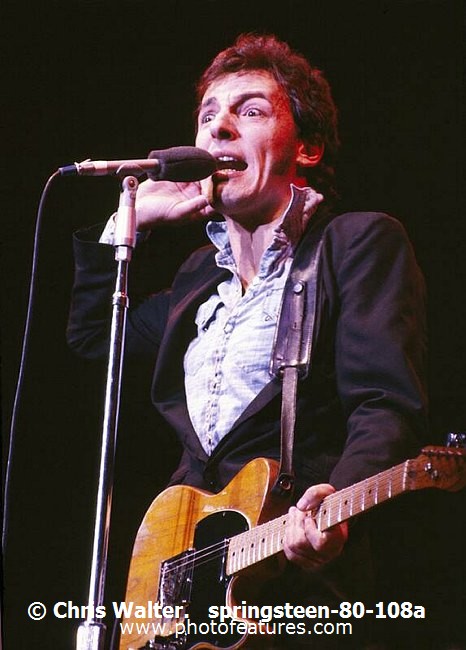 Photo of Bruce Springsteen for media use , reference; springsteen-80-108a,www.photofeatures.com