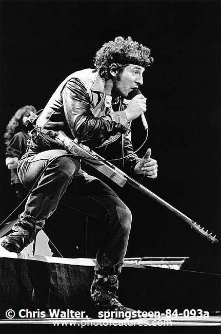 Photo of Bruce Springsteen for media use , reference; springsteen-84-093a,www.photofeatures.com