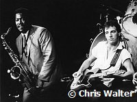 Bruce Springsteen 1980 with Clarence Clemons Los Angeles<br> Chris Walter<br>