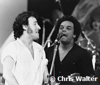 BRUCE SPRINGSTEEN and Gary US Bonds at Survival Sunday show at Hollywood Bowl 1981<br> Chris Walter<br>