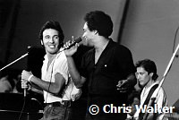 Bruce Springsteen 1981 with Gary US Bonds at Survival Sunday at the Hollywood Bowl<br> Chris Walter<br>