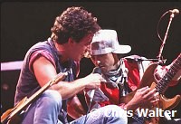 Bruce Springsteen 1985 with Nils Lofgren  LA Coliseum<br> Chris Walter<br>