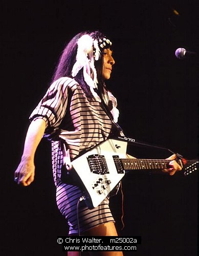 Photo of Buffy St Marie by Chris Walter , reference; m25002a,www.photofeatures.com