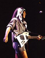 Photo of Buffy St Marie 1986<br> Chris Walter<br>