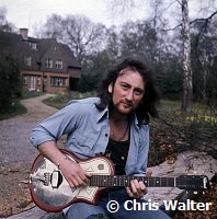 Deep Purple 1975 Roger Glover at his home.<br> Chris Walter