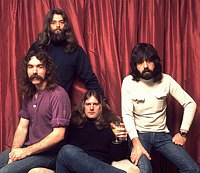 Photo of Byrds 1971  Gene Parsons, Clyde &quotSkip" Battin, Roger McGuinn, Clarence White<br> Chris Walter<br>