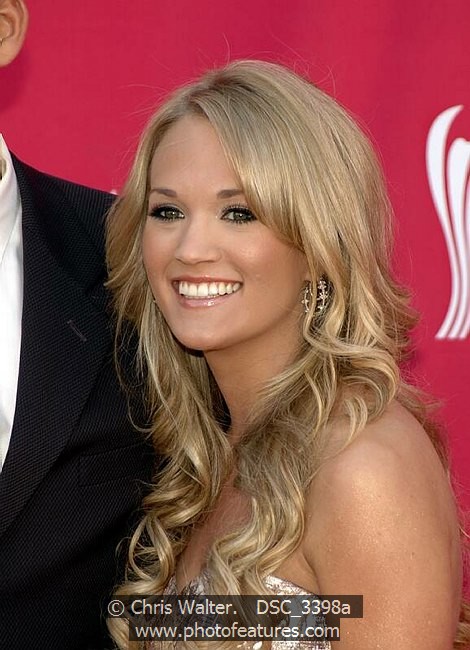 Photo of Carrie Underwood for media use , reference; DSC_3398a,www.photofeatures.com