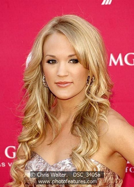 Photo of Carrie Underwood for media use , reference; DSC_3405a,www.photofeatures.com