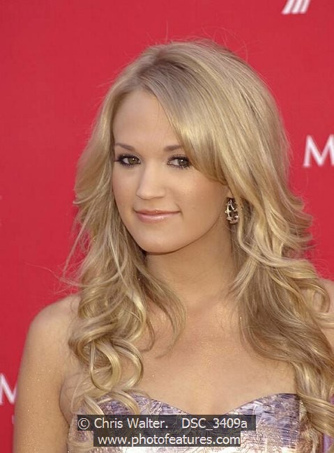 Photo of Carrie Underwood for media use , reference; DSC_3409a,www.photofeatures.com