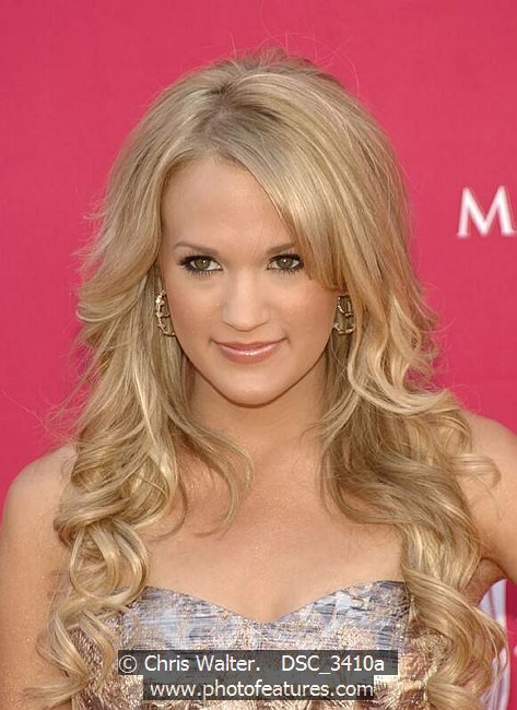 Photo of Carrie Underwood for media use , reference; DSC_3410a,www.photofeatures.com