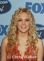 Carrie Underwood  winner of American Idol 4 at the finale show at the Kodak Theatre in Hollywood, May 25th 2005.