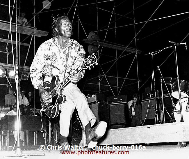 Photo of Chuck Berry for media use , reference; chuck-berry-016a,www.photofeatures.com