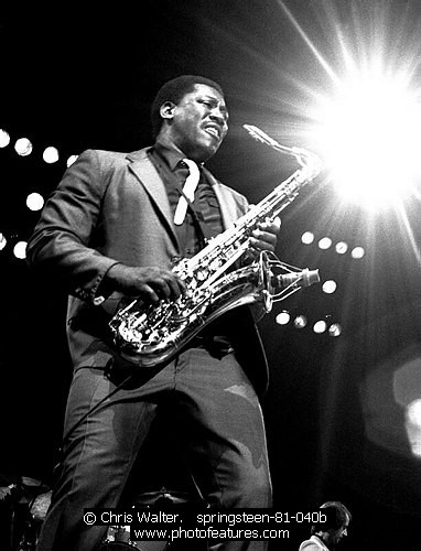 Photo of Clarence Clemons by Chris Walter , reference; springsteen-81-040b,www.photofeatures.com