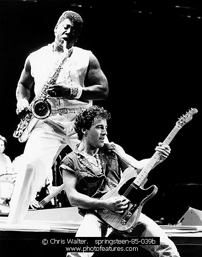 Photo of Clarence Clemons by Chris Walter , reference; springsteen-85-039b,www.photofeatures.com