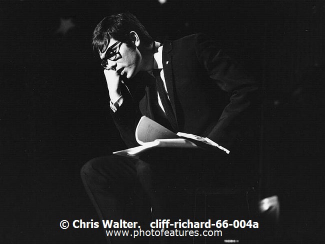 Photo of Cliff Richard for media use , reference; cliff-richard-66-004a,www.photofeatures.com