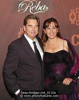 Photo of Beau Bridges and wife Wendy<br> at the CMT TV Giants Honoring Reba McEntire at Kodak Theatre, October 26th 2006.<br>Photo by Chris Walter/Photofeatures , reference; beau-bridges-cmt_0110a