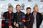 Photo of Coldplay - Jonny Buckland, Chris Martin, Guy Berryman and Will Champion arriving at the 2008 MTV Movie Awards at the Gibson Amphitheatre in Los Angeles, June 1st 2008.<br>Photo by Chris Walter/Photofeatures