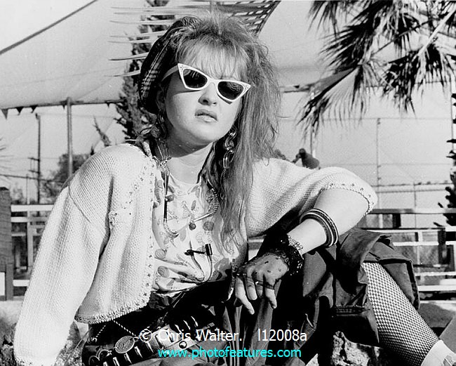 Photo of Cyndi Lauper for media use , reference; l12008a,www.photofeatures.com