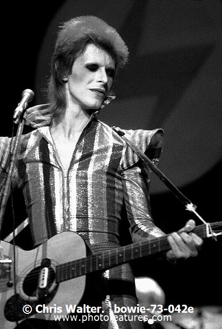 Photo of David Bowie for media use , reference; bowie-73-042e,www.photofeatures.com