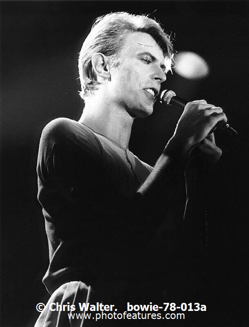 Photo of David Bowie for media use , reference; bowie-78-013a,www.photofeatures.com