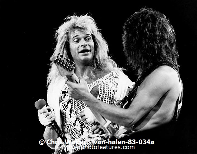 Photo of David Lee Roth for media use , reference; van-halen-83-034a,www.photofeatures.com