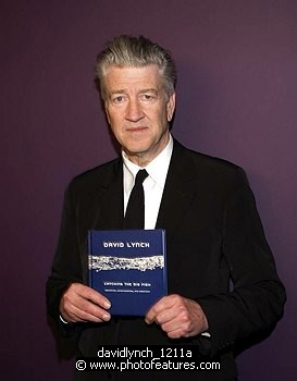 Photo of David Lynch and his book &quotCatching The Big Fish: Meditation, Consciousness and Creativity"<br>in concert for the David Lynch Foundation for Consciousness-Based Education and the David Lynch book &quotCatching The Big Fish: Meditation, Consciousness and Creativity" at the Kodak Theatre in Hollywood, January 21st 2007.<br>Photo by Chris Walter/Photofeatures , reference; davidlynch_1211a