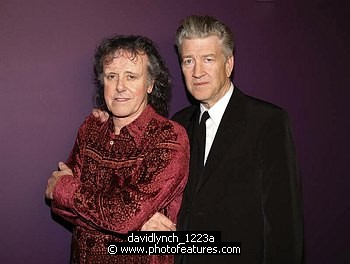 Photo of Donovan and David Lynch<br>in concert for the David Lynch Foundation for Consciousness-Based Education and the David Lynch book &quotCatching The Big Fish: Meditation, Consciousness and Creativity" at the Kodak Theatre in Hollywood, January 21st 2007.<br>Photo by Chris Walter/Photofeatures , reference; davidlynch_1223a