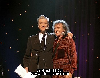 Photo of David Lynch and Donovan<br>in concert for the David Lynch Foundation for Consciousness-Based Education and the David Lynch book &quotCatching The Big Fish: Meditation, Consciousness and Creativity" at the Kodak Theatre in Hollywood, January 21st 2007.<br>Photo by Chris Walter/Photofeatures , reference; davidlynch_1432a